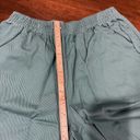 Woman Within  Shorts 14 W Teal Pockets Elastic Waist Mom Shorts Photo 8