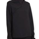 The Row  Women’s Size 10 Black Yoko Cowl Neck Draped Front Long Sleeve Top Photo 0