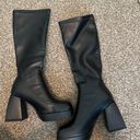 Platform Boots Black Size 7 Photo 2