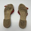 Champion Sundance Slide Red Leather Sandals Size 37 Photo 3