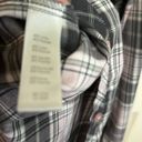 Nordstrom  Long‎ sleeve plaid grey top XL women's Photo 9