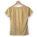 Krass&co NY &  Gold Cracked V Neck Neck Short Sleeve Tee Shirt Size XS Photo 1