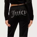 Juicy Couture NEW  Tina Track Pants in Velvety Black, Size M New w/Tag Photo 2