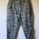 Lane Bryant  Cargo Jogger Pants Women Green Camo Pockets  Size 18 Photo 0