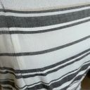 The Loft  White Grey Striped Sleeveless Fit & Flare Dress Small Photo 6