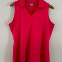 PGA Tour  Pink Sleeveless Collared T-Shirt Golf Golfing Athletic Activewear Large Photo 0