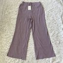 Free The Roses  Pants Rib Lounge wide leg  in purple size Medium Photo 3