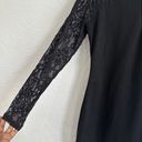 GUESS Black Lace Dress Long Sleeve Lace Up Back Size Small Business Office Photo 2