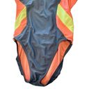 Nike Women’s  Color Surge gray coral cross back one piece swimsuit size 8 Photo 2