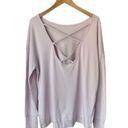 Sweaty Betty  Organic Cotton After Class Cross Back Sweatshirt Light Pink Photo 4