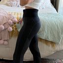 Athleta Black Patterned Leggings  Photo 2