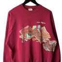 Hanes Vintage Las Vegas Crewneck Sweatshirt Red Large L Photo 0