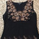 Karen Kane Y2K embroidered floral tank top Photo 3