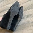 Stuart Weitzman  seamstress black suede wedge booties Photo 5