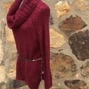 Debut  burgundy light weight turtleneck sweater size M/L Photo 1