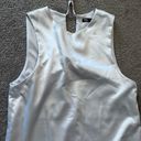 ZARA White Satin Dress Photo 3