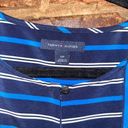 Tommy Hilfiger  Blue White Striped Sleeveless Keyhole Blouse Women's Size Small Photo 3