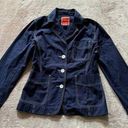 Isaac Mizrahi  Women's Blue Jean Jacket Blazer Size Small Photo 0