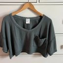 Aerie Waffle Knit Cropped Shirt Photo 0