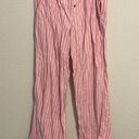 Victoria's Secret Victoria’s Secret size medium pink and silver striped pj pant Photo 0