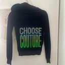 Juicy Couture velour Y2K Choose Couture black full zip hoodie Photo 1