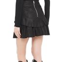 Walter Baker Marni Ruffled Leather Mini Skirt Photo 8