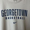 Nike Distressed Georgetown Basketball T Shirt Vintage 90s Extra Large XL White Photo 15