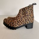 Krass&co Charleston Shoe  Upper Monterey Boots In Leopard Lug Sole Size 8 Photo 2