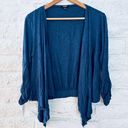 Premise Studio Women's Large Open Cardigan Sleeves   3/4 Blue Navy Photo 7