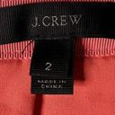 J.Crew  Pleated A-Line Chiffon Mini Skirt Grosgrain Ribbon Trim Orange 2 Photo 4