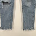 Free People  Jeans Distressed Ripped Great Heights Frayed Fringe Skinny Size 26 Photo 5