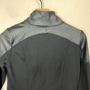 Alo Yoga  Black Moto Jacket Full Zip Size S Satin Trim Stretch Pockets Athleisure Photo 7