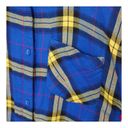 Nordstrom EUC B.P. Plaid Shirt  House Brand Blue and Yellow Top Sz XS Photo 4