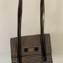 Ralph Lauren Lauren  Plaid Houndstooth Shoulder Bag Black Brown Pattern Small Photo 2