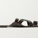 The Row  Kris Leather Sandals in Espresso Brown 41 With Box Womens Slides Photo 10