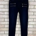 Paige  Transcend Edgemont Moto Skinny Jeans in Cinema No Whiskers Wash Size 26 Photo 2