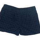 CAbi  100% cotton navy eyelet skort with side zip closure; style# 5111; size 6 Photo 1