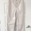 Madewell NEW  The Perfect Vintage Straight Pant Faux Leather Linen Photo 2