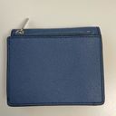 Michael Kors  Women Leather Bi-fold Wallet Medium Blue ID/Card Slot Bill Holder Photo 2