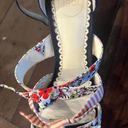 Nordstrom Navy Wedges With Floral Appliqué  Photo 3