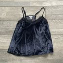 Nine West Size XL Navy Blue Velvet 90s Y2K Style Tank Top Photo 1