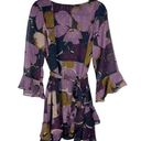 Olivaceous Fit & Flare Floral Ruffle Dress Size Medium Photo 0