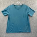 Eileen Fisher  Crew Neck Short Sleeve T Shirt 100% Organic Cotton Blue Women's S Photo 0