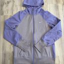 Nike  Women’s Therma Fit Full Zip Hoodie Purple Gray Size M Photo 0