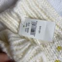 Aerie  Yellow Cream Pom Pom Beanie Mitten Set Snow Winter Accessory NWT Hearts Photo 2