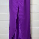 Night Moves  purple jeweled lace up back prom dress Photo 7