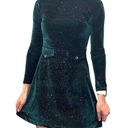 Unique Vintage SMAK PARLOUR Green Sparkly Velvet Mock Neck Dress NWT | 4XL | Photo 0