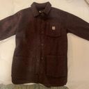 Carhartt Oversized Brushed Fleece Shirt Jacket Photo 5