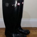 Hunter Original  Tall Gloss Black Rain Boots Photo 1