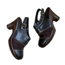 Tommy Hilfiger 90's Patchwork Clogs Tommy Vintage Shoes Slingback Brown Buckle Heel 8.5 Photo 2